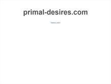 Tablet Screenshot of primal-desires.com